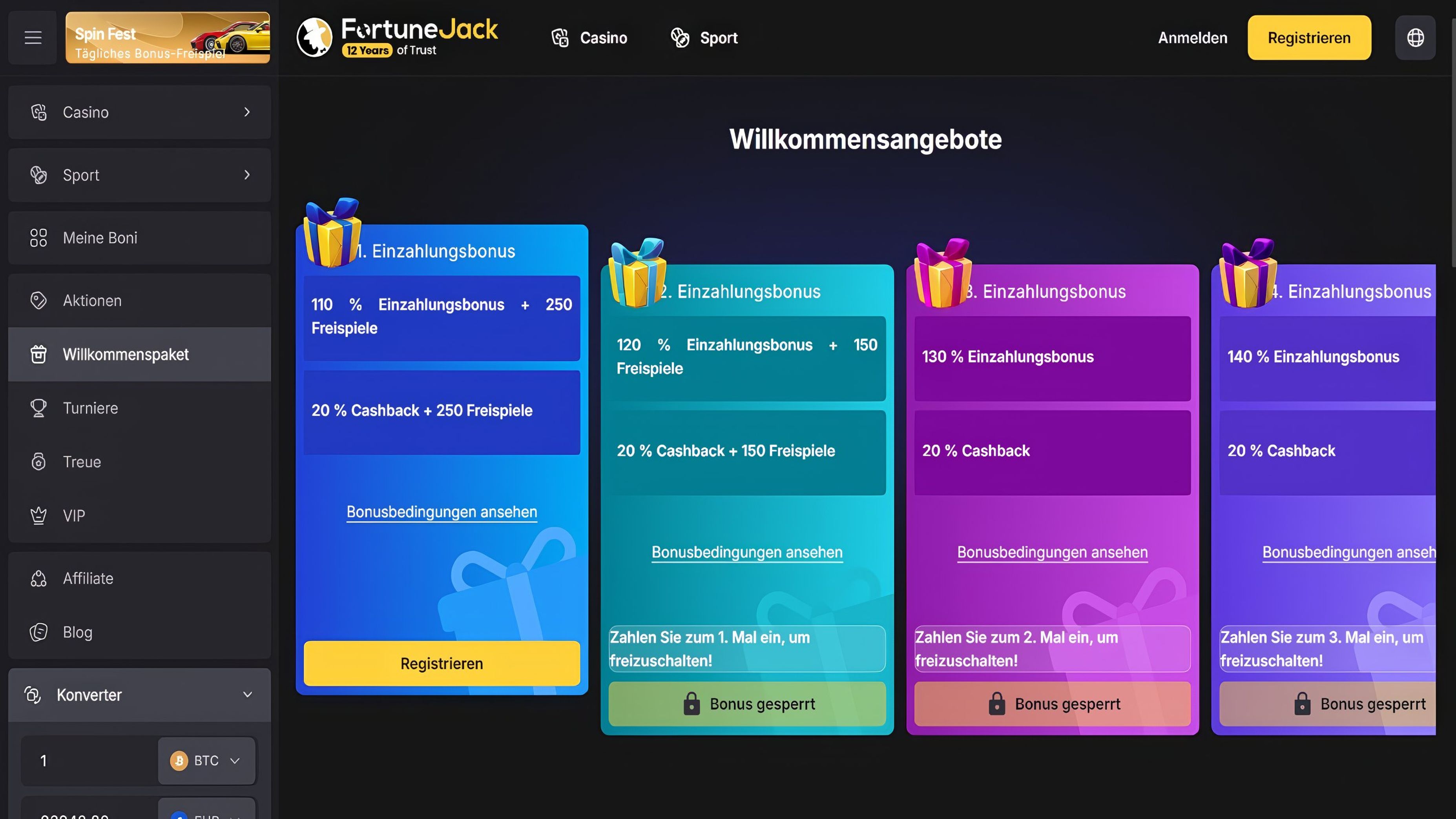 FortuneJack desktop screenshot 1